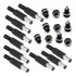 20 Plugs Fêmea Macho Fonte Alimentação Jack 3a 12v 5.5/2.1mm