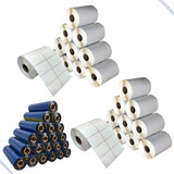 20 Rolos Etiqueta Couche