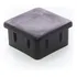20 Tampa Ponteira Interna De Embutir 40x40mm Quadrada Reta P Cor Preto