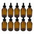 20 Vidro Âmbar Marrom 100 Ml Conta Gotas Cânula Vidro