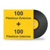 200 Plásticos Interno Externo. Proteção Para Lp Disco Vinil