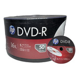 200 Undades Dvd-r 4.7gb 16x 120 Min Logo Hp Original