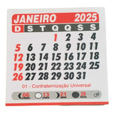 200 Unid Bloco Calendário De Geladeira 5x5 Cm Para Mini Imã