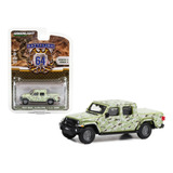 2022 Jeep Gladiator Us Army Battalion 64 Greenlight 1/64 Cor Verde