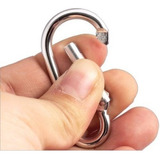 20pcs  Mini Mosquetão De Alumínio Clipe P  Camping Chaveiro