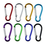 20pcs  Mini Mosquetão De Alumínio Cores P  Camping Chaveiro