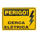 20pcs Placa Cuidado Cerca Elétrica Aluminio 15x10cm Nova