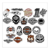 21 Adesivos Harley Davidson