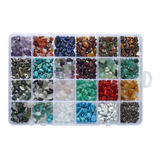 24 Core Contas Pedras Preciosas Naturais Para Colar Pulseira
