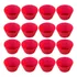 24 Formas Cupcake Bolinhos Pão De Queijo Silicone Cor Vermelho