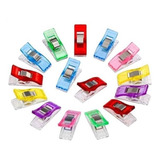 24 Mini Prendedor Clips Prender Tecidos Colorido