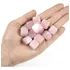 24 Peças De Pedras De Cristais De Cura De Quartzo Rosa