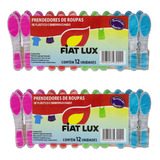 24 Pregadores Roupa Fiat Lux  Alta Pressão  Emborrachado