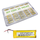 24x Bateria Li ion Polymer 411645 3 7v 250mah 0 925wh Nova