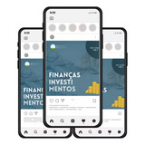 25 Artes Mercado Financeiro Investimentos - Editáveis Canva