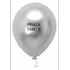 25 Balao Cromado Vermelha Tam 5 / Bexiga / Latex / Metalico