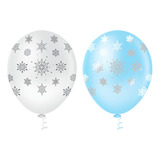 25 Balões   Bexigas Frozen   Flocos De Neve Para Aniversário