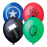 25 Bexigas Balão N9 Decoração Vingadores Festa Herois