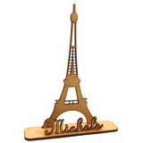 25 Lembrancinha Festa Torre Eiffel Com Nome 30cm F1