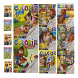 25 Livrinhos Infantil Colorir Classicos 25 Cxs Mini Giz Cera