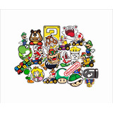25x Colantes Super Mario Luigi Nintendo Stickers+brinde