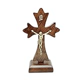 2627 - Crucifixo De Mesa Luxo 12 Cm