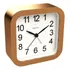 2644 318 Despertador Quartz Dourado Fosco Alarme E Iluminação
