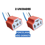 2conector Soquete Louça Porcelana Lâmpada H4 Farol Excelente