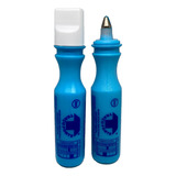 2pç Marcador Industrial Permanente Azul Traço Forte 2mm Kit