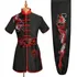 2pcs Artes Marciais Kungfu Bordado Roupa Negra