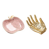 2pcs Ceramic Jewelry Dish