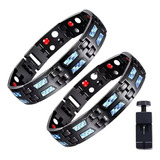 2pcs Pulseira Magnetica De