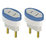 2un Adaptador Tomada 2