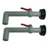 2x Adaptador De Água Válvula Do 1000l Ibc 60mm 1 Polegada