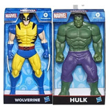 2x Bonecos Marvel Wolverine X-men + Hulk Avengers Vingadores