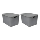 2x Caixas cesto Organizadoras
