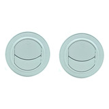 2x Difusor Ar Condicionado Caminhão Trator Van 77mm   Cinza