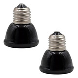 2x Lâmpada Cerâmic Aquecedor Repteis Aves Não Emite Luz 100w