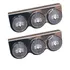 2x Lanterna 3 Marias Suporte Inox - Led Bivolt Ø65mm Cristal