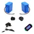 2x Pack  12v + Carregador + Indicador + Conector + Botão