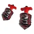 2x Pião Giratório Luminoso Brinquedo Antigo Luzes Led E Som Cor Vermelho