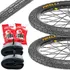2x Pneus Cargueiros Aro 20+2x Câmaras De Ar Bico Grosso Bike Cor Preto