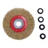 2x Roda De Arame Para Bench Grinder Polish + Reducers Adapto
