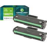 2x Toner 3020 P/ Uso Xerox Phaser 3020 Workcentre Wc3025