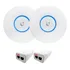 2x Ubiquiti Unifi Lite Access Point Indoor Uap-ac-lite + Poe