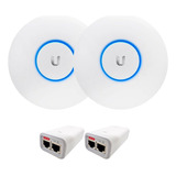 2x Ubiquiti Unifi Lite Access Point Indoor Uap-ac-lite + Poe