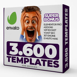 3 600 Templates Envato Para Wordpress   30 000 Plrs