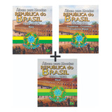 3 Álbum Para Moedas Da Republica Do Brasil  1889 A 2038