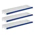 3 Bandejas 30x91 New Plus E Porta Etiqueta Azul Sa Gôndolas