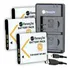 3 Bat.erias + Carregador Duplo Para  W320 W350 W530 W570 Tx7